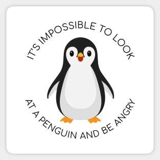 it's impossible to look at penguin and be angry Sticker